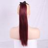 XINRAN 22" Long Silky Straight Synthetic Drawstring Ponytail Clip In Extension High Temperatur Fiber