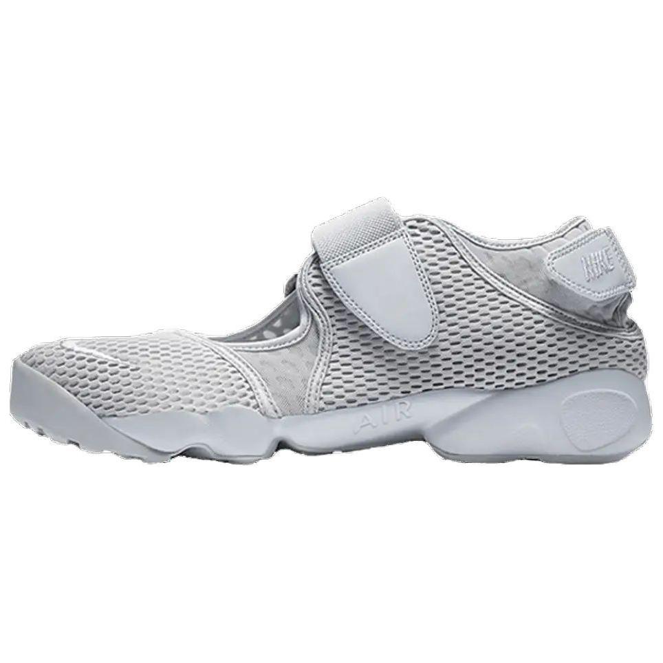 

Nike Air Rift Breathe Comfortable Mary Jane Slip Resistant Durable Low Top Lifestyle Shoes Men sneaker Gray 847609-002 42.5