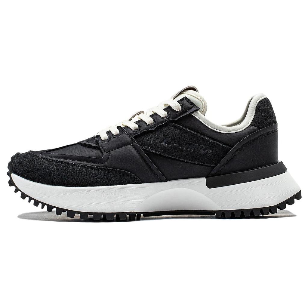New LiNing 001 Vntg Lightweight And Wear Resistant Low Top Running Shoes Women's Black AZGT034-2