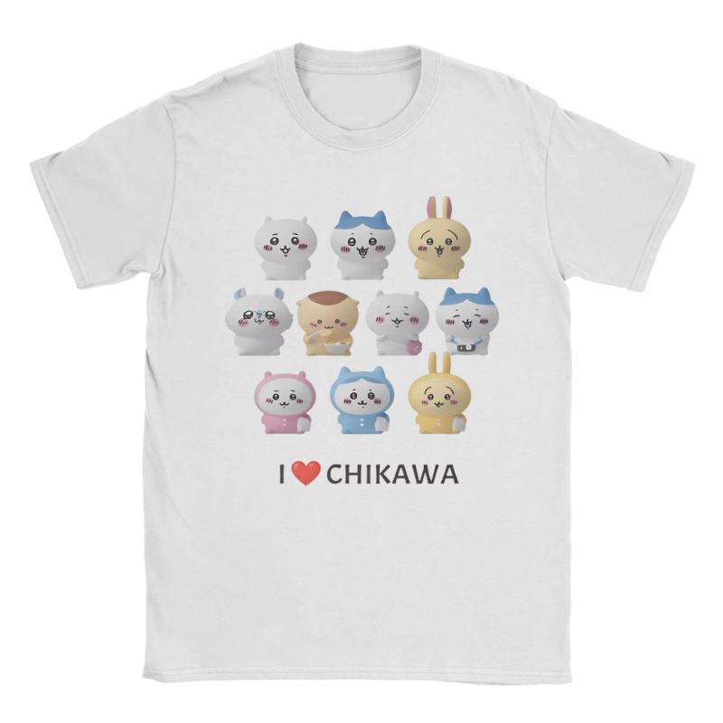 

MINISO Chiikawa Y2k Вінтажна футболка Чисті топи Смішні Жіночі Унісекс Футболка З Коротким Рукавом З Круглим Комірцем Графічні Футболки M