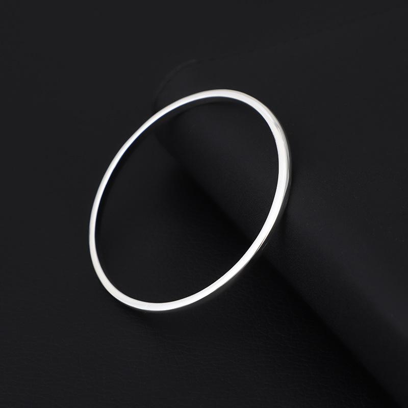 Schlichter Ring Roségold Armband Kalter Wind ins Rund Glänzend Herren- und Damen Vielseitiges Geschlossenes Armband