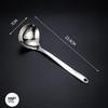 304 Stainless Steel Large Long-Handled Ladle - Deep Slotted Spoon for Hot Pot, Soup, & Porridge.