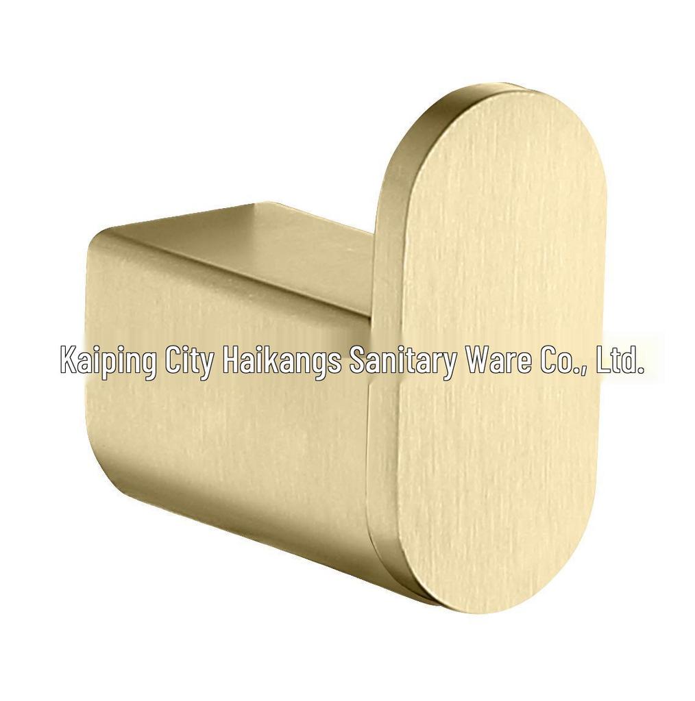 Juego de Baño de Acero Inoxidable 304 Dorado: Toallero, Barra de toallas, Portarrollos de papel higiénico, Estante y Escobilla para el inodoro.