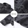 Spring and Autumn Men's Plaid Lasel Loose Casual Shirt