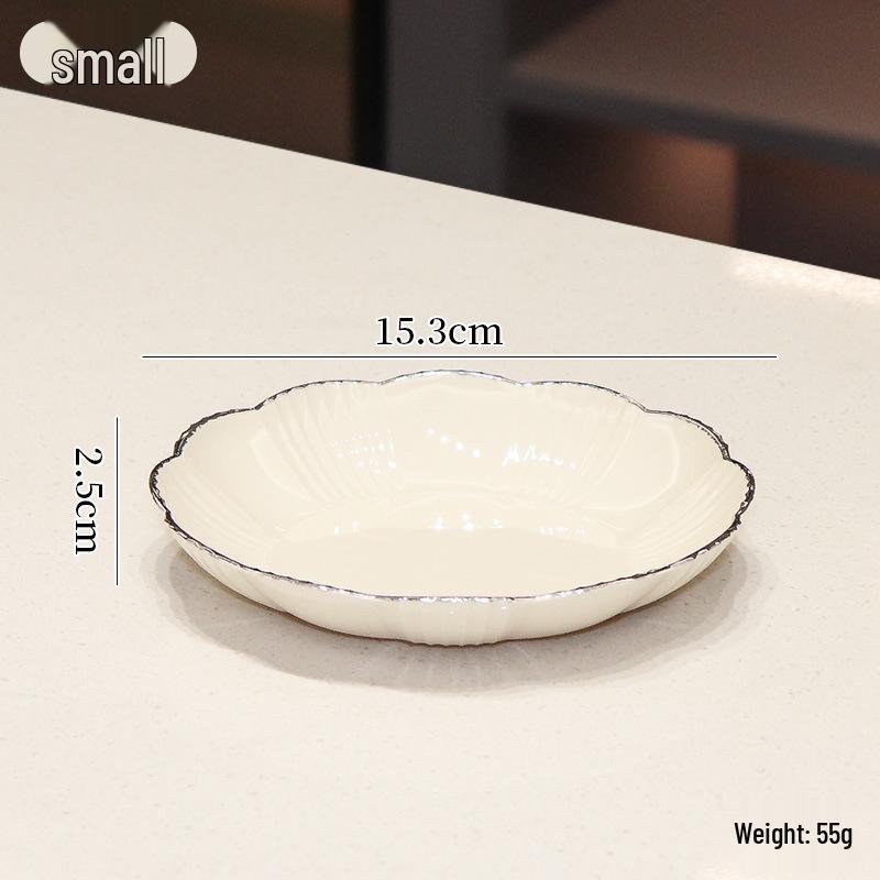 2023 Drenajlı Lüks Meyve ve Atıştırmalık Kasesi - Sehpa İçin Zarif ve Geniş