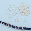 50PCS Big Hole Dreadlocks Beads Opening Hoop Circle Cuff Clip Hair Braids Reggae Hair Rings