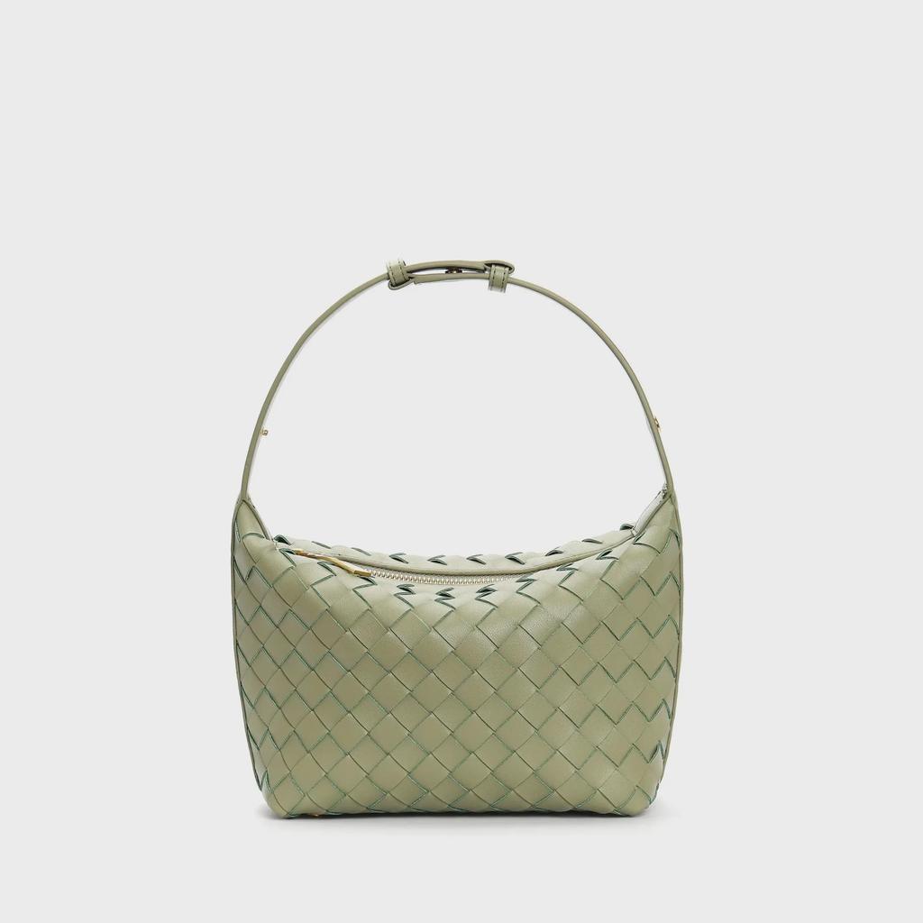 2023 Trendy Dumpling Bag: Diamond Pattern Woven Crossbody Shoulder Bag for Women