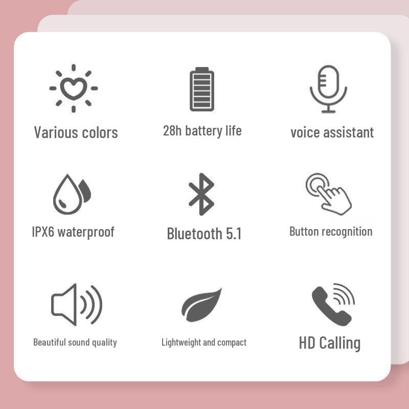 Waterproof Bluetooth Ear-hook Sports Earbuds with Noise Cancelling & Long Battery Life