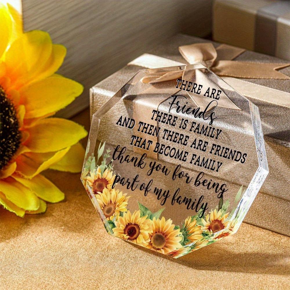 Friendship Heart Keepsake. Acrylic Plaque for Birthdays, Retirement or Going Away Gifts.