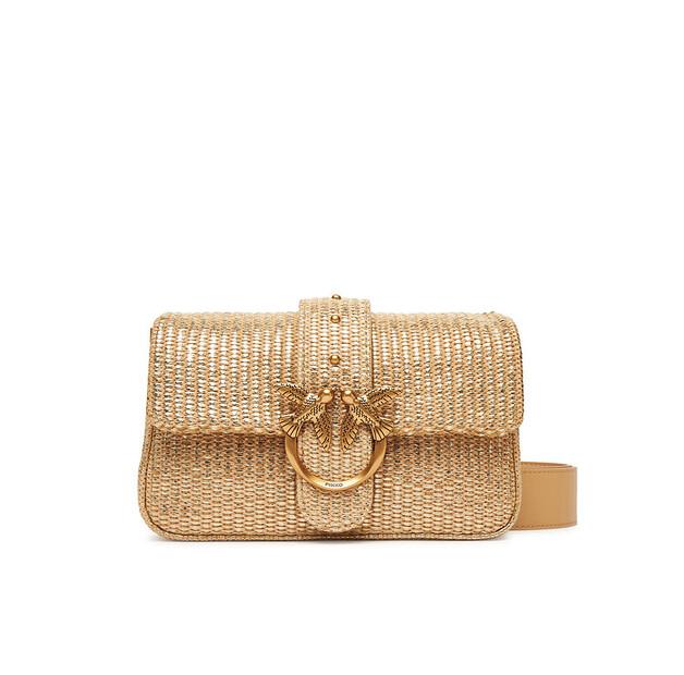 Сумка PINKO Love One Mini Slouchy Fl PE 25 PLTT 104340 A2CE золотистый