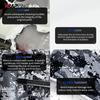 Folie autoadezivă Negru și Gri Camuflaj Digital Acoperire Caroserie Motocicletă Viniluri Folie Wrap Geamuri Auto Decorare Vehicul Vinil