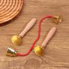 1 Par de Brinquedo de Instrumento Musical Infantil Sino com Cordas/Cabos Instrumento Montessori Orff Brinquedo de Aprendizagem Musical para Jardim de Infância
