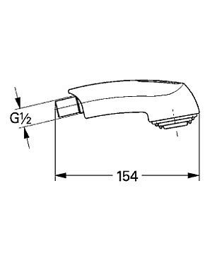 JP010500 GROHE Kitchen Spray Head (Authorized Grohe Online Store, Compliant with Japanese Standards)