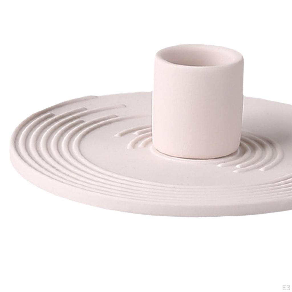 Candle Holder Ceramics Taper Candles Candleholder Support Stand for Table Wedding Dining Room