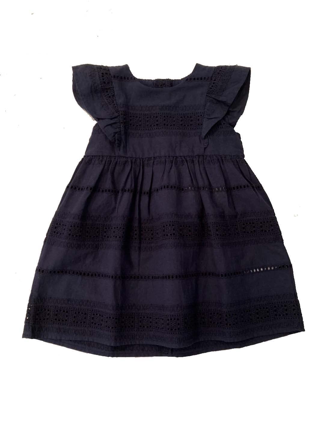 

Cotton Lace Baby Months [Serafin] Children s One-Piece One-Piece, Navy, 12-18
