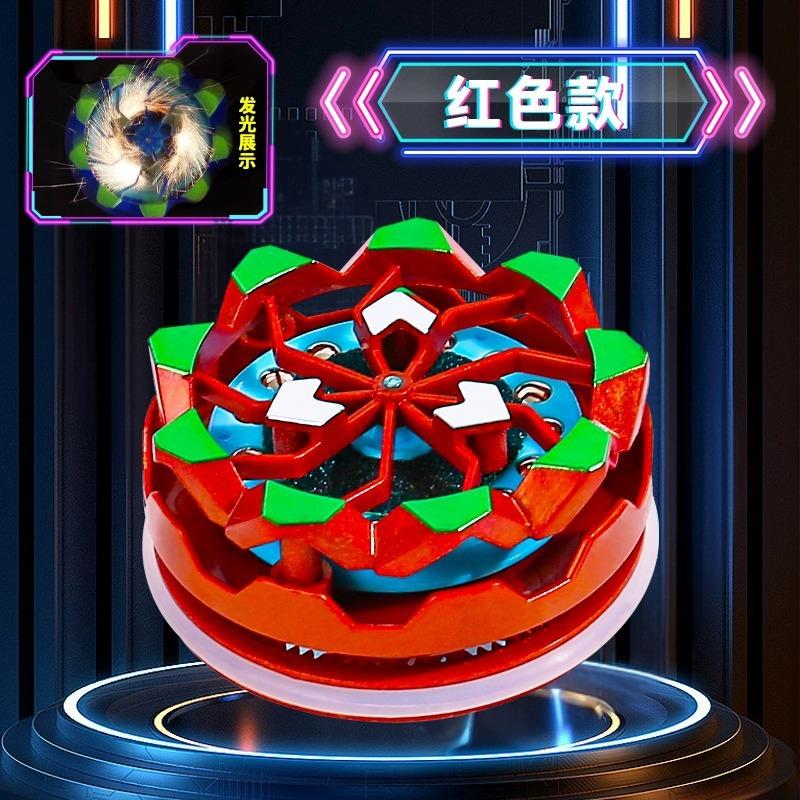 

Metal Colorful Fingertip Gyroscope Black Technology Zinc Alloy Finger Rotation Decompression Artifact Student Children S Toy OPP bag