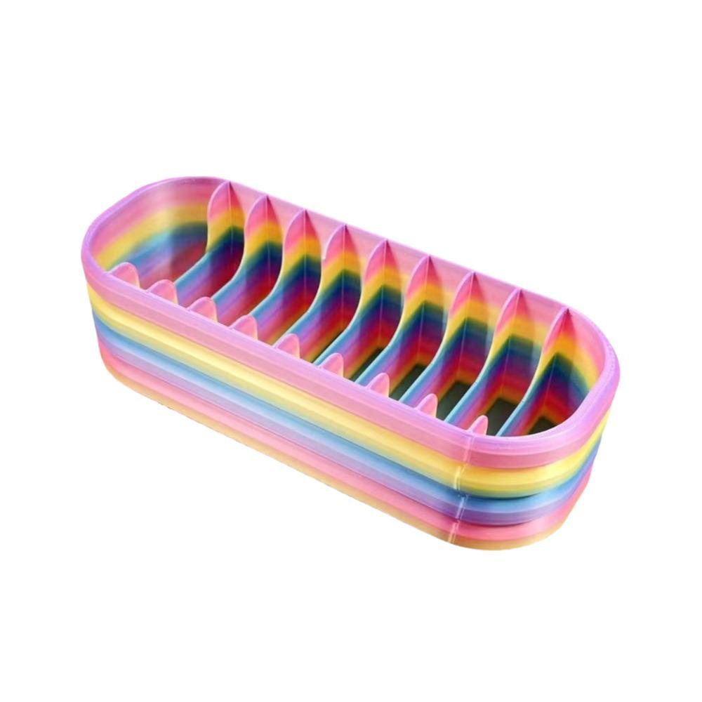 Gradient Color  Packets Storage Box 10 Grids  Art Bead Storage Case   Art