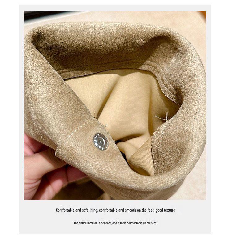 Damen Überknie-Stiefel in Übergröße für kräftige Beine – Herbst/Winter Hochschaft-Ritterstiefel mit dicken Sohlen