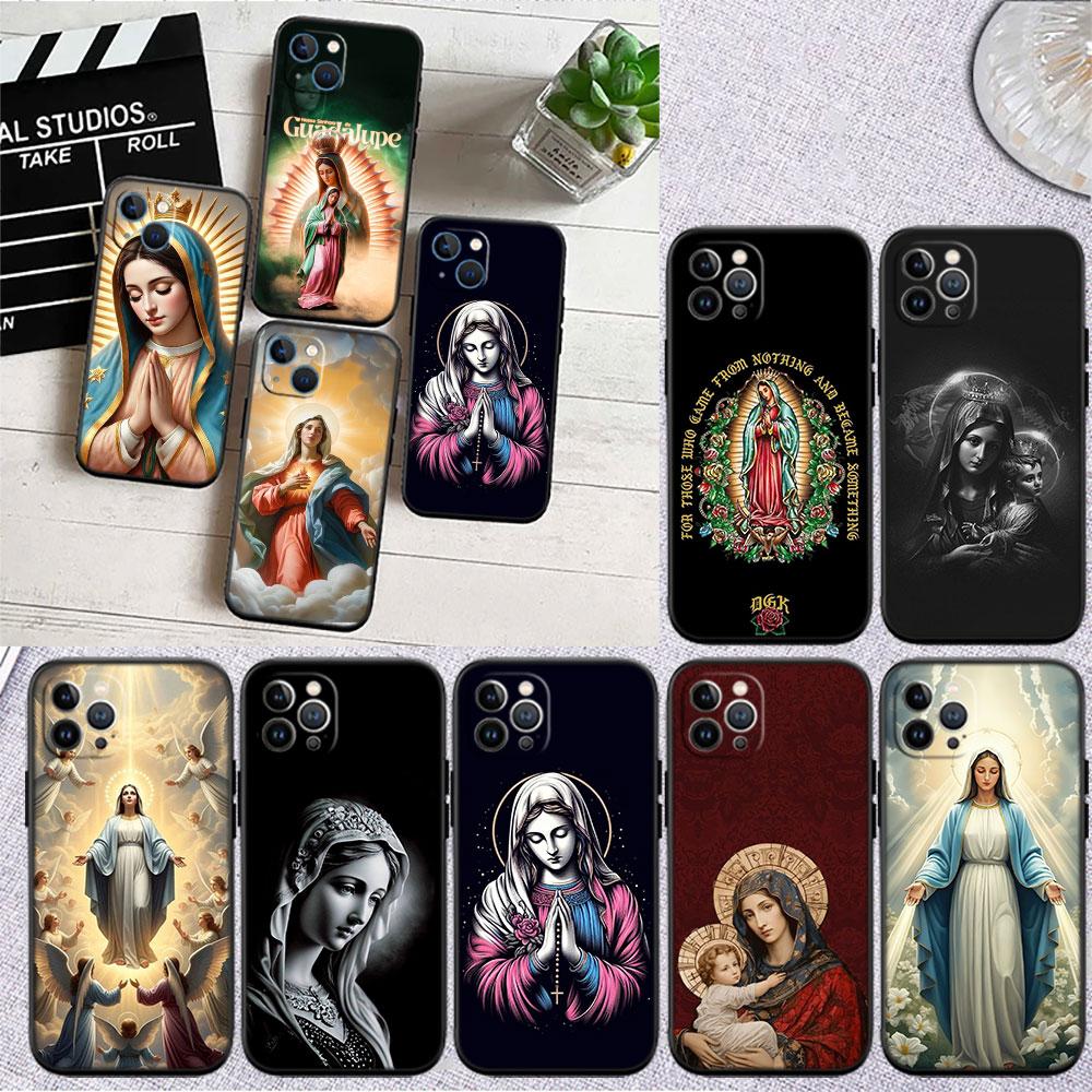 BF115 Virgen Maria Soft Shell Phone Case for Redmi Note 13 14 Pro+ Plus A3 A3X 13X 13C 13R 14S 14C 14R