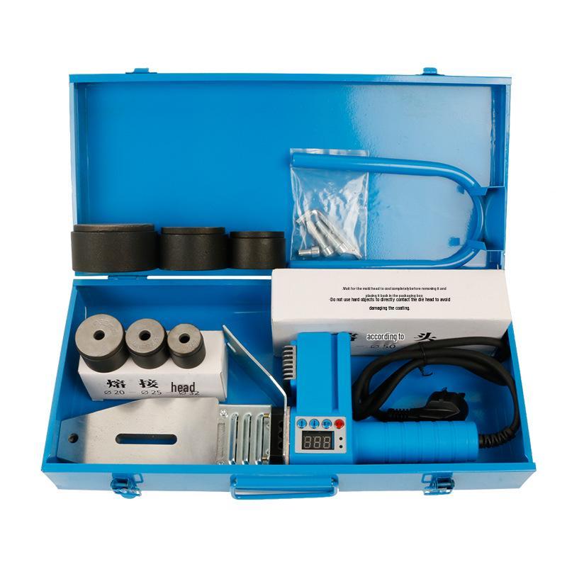 Blue Single-Tube Digital Display Hot Melt Machine for 20-32 PPR Plastic Pipe Welding