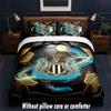 Newcastle United Football Design Bed Bedding Set 1 Duvet Cover + 2 Pillowcases Soft Breathable Household Bed Linens