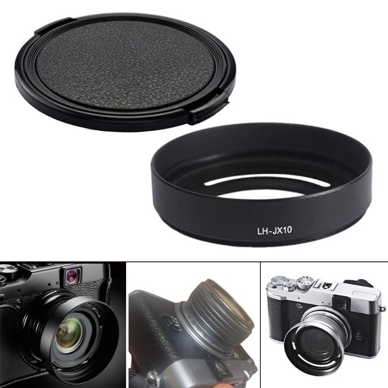 Metal Lens Hood Lens Shade with Filter Adapters Rings for X10 X20 X30 DSLR Cameras Photographers