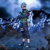 Bandai 20cm Naruto Shippuden Action Figure Set - Uchiha Sasuke Hatake Kakashi Namikaze Minato Anime Collection Model Toys Gifts
