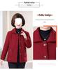 Mom's Plus Size Fleece-Lined Cotton Coat – Thick, Particle Fleece Jacket for Autumn/Winter, Stylish & Loose Fit for Middle-Aged Women