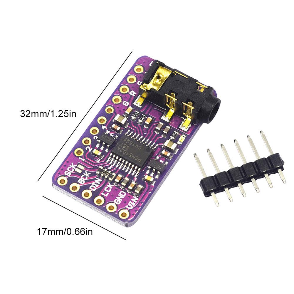 Rozhraní I2S PCM5102A DAC Dekodér GY-PCM5102 I2S Modul přehrávače Pro Raspberry Pi Formát desky pHAT Digitální Audio deska PCM5102