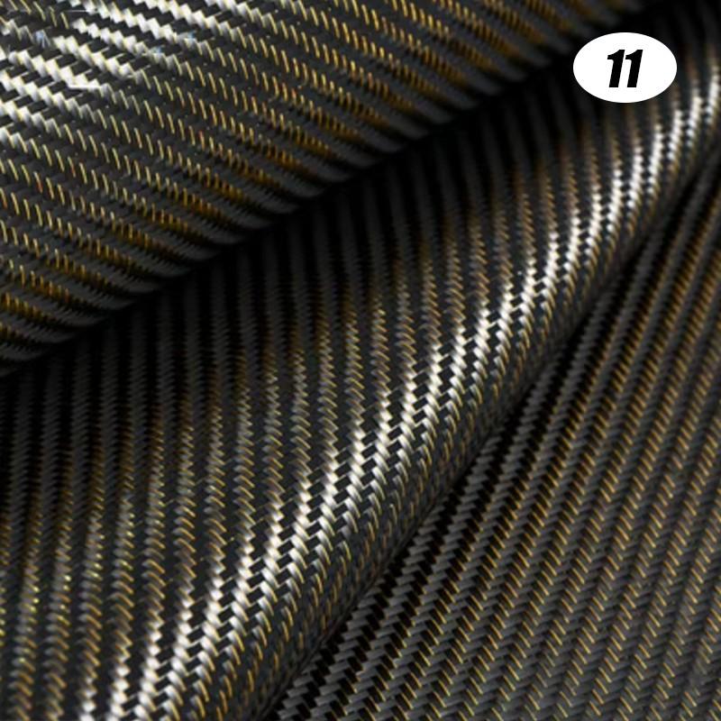 20x20cm Carbon Aramid Fiber Hybrid Fabric Cloth Twill Plain Weave Material Decor 3K Carbon Fiber Aramid Fiber DIY Material Suppl