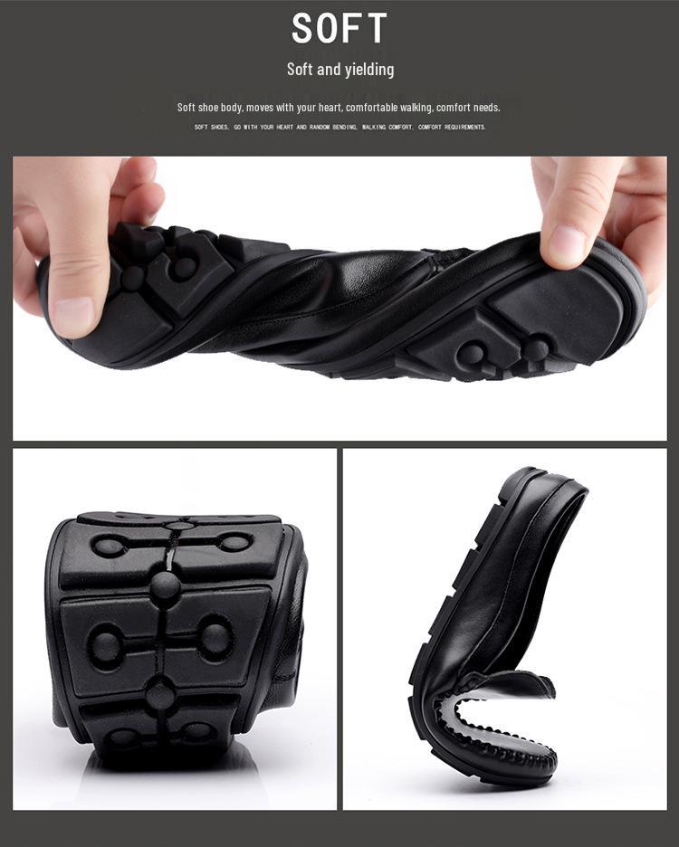 Herren Größe 46 Large Leder Freizeit Fahrschuhe - Britischer Stil Weiche Sohle Slip-On Schuhe & Geschlossene Zehenpartie Halbschuhe