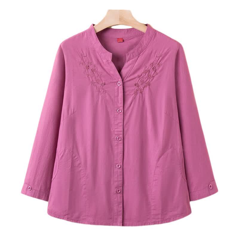YUZHAOLIN Women's 100% Cotton Loose-Fit Shirt