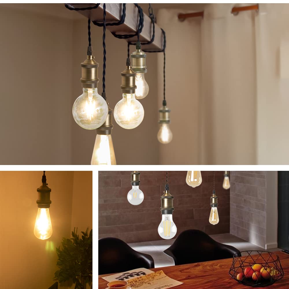 Kyodo Lighting E26 Bulb Socket for Duct Rails (GT-GD-DT03) Brass Socket Lighting Pendant Light, Single Light, Stylish, Scandinavian, Retro, Antique