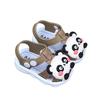 Summer new cartoon panda sandals for boys and girls, non-slip toddler closed-toe shoes for baby boys