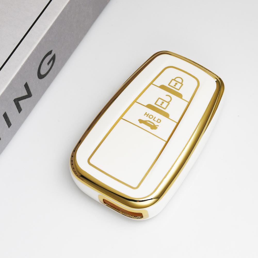 3 Buttons Car Keyless Shell Fob Cover Keychain Tpu Key Case Protection For Toyota Highlander Prius Rav4 Camry Corolla 4Runner