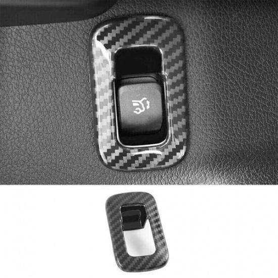 Carbon Fiber For Benz GLA Cover Trim -22 Car Inner Tailgate Rear Door Switch