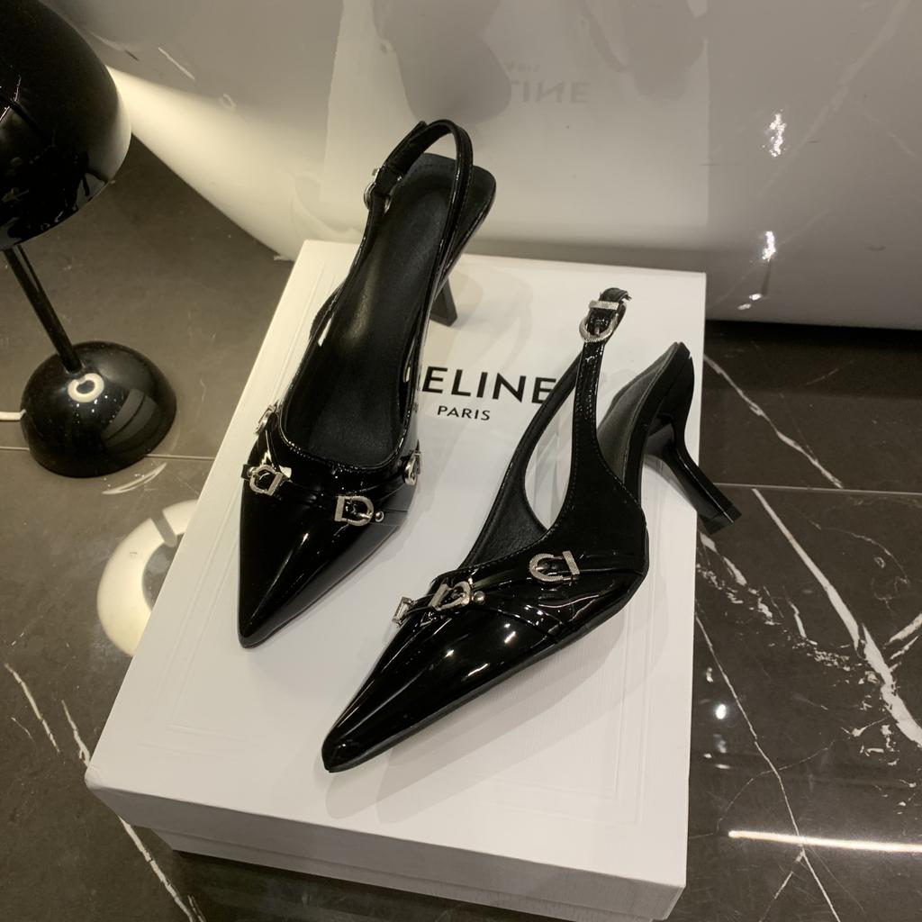 2025 Spring New Pointy Stiletto Riveted High Heels Women's Sense of Fashion Punk Style Single Shoes Womens Shoes