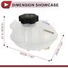 1 Set Engine Coolant Reservoir Water Expansion Tank for Jeep Compass 2017-2022 Coolant Radiator Reservoir Bottle with Cap No.68289857AA/68250057AA