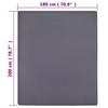 Vidaxl Fitted Sheet, Anthracite, 180X200 Cm, Cotton Jersey