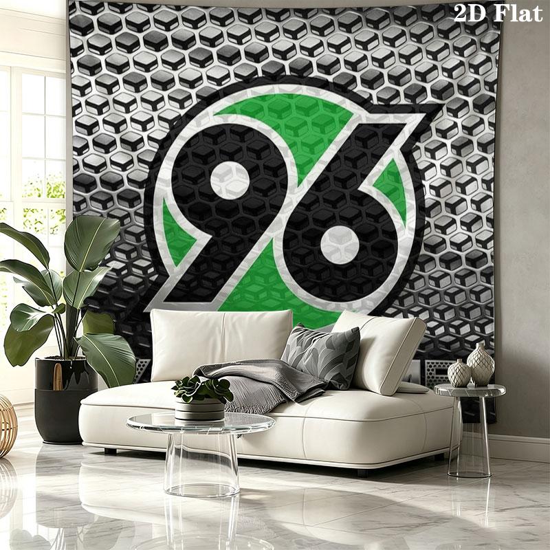Hannover 96 Custom Name Wall Tapestry Aesthetic Wall Hanging Printed Fabric Blanket Decorative Tapestries for Bedroom Living Room Home Decor