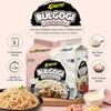 PALDO Noodle Saltati Gusto Panna e Bacon Multi-Confezione 100g*5 | Gusto Ricco Panna e Bacon, Consistenza Elastica dei Noodle, Cibo Istantaneo Conveniente