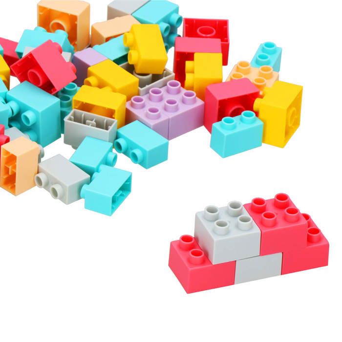 Blocs de construction - SPRINGOS - 2025 - 126 pièces - Plastique souple - Multicolore