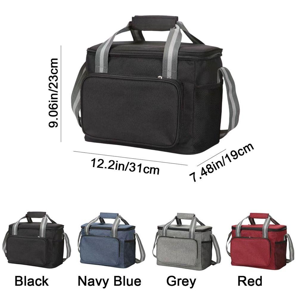 Handheld Thermal Lunch Bag 15L Cooler Lunch Box Durable Insulated Cooler Bag  Picnics