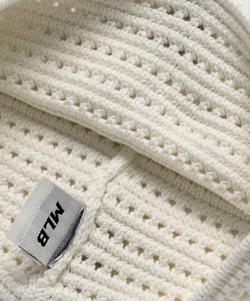 Emelbi Summer Crochet Meow Beanie Ny (Cream)