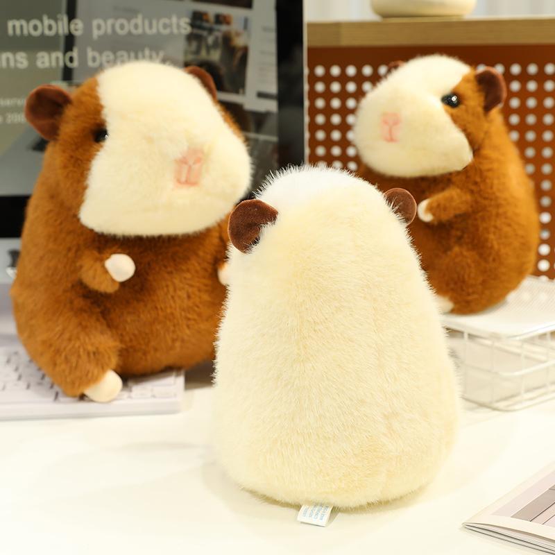 Kawaii Stuffed Animal Hamster Plush Toy Cute Chubby Plushies Guinea Pig Soft Doll Lifelike Mouse Procellus Plush Pillow Gift