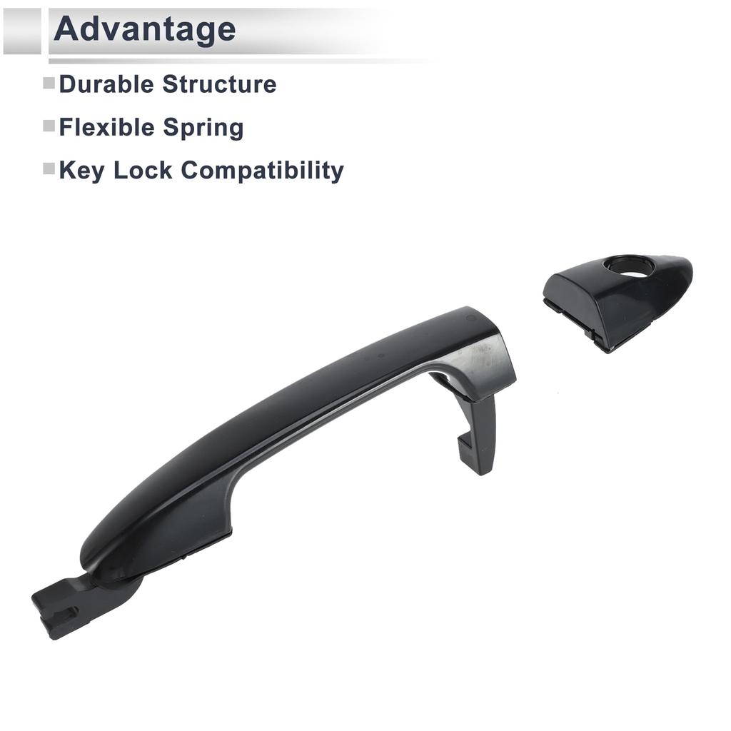 RATCHROLL Front Left Exterior Door Handle for Kia Spectra Cerato Durable Replacement Door Part Number 1 Piece 2005-2015, Handle, 826502F000, ABS,