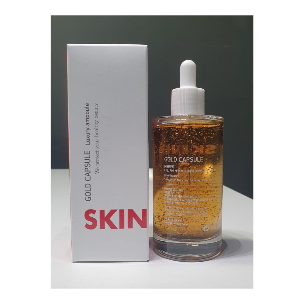Skinbolic Gold Capsule 100ml - Professional Aesthetic Hydrating Essence Serum with 24K Gold