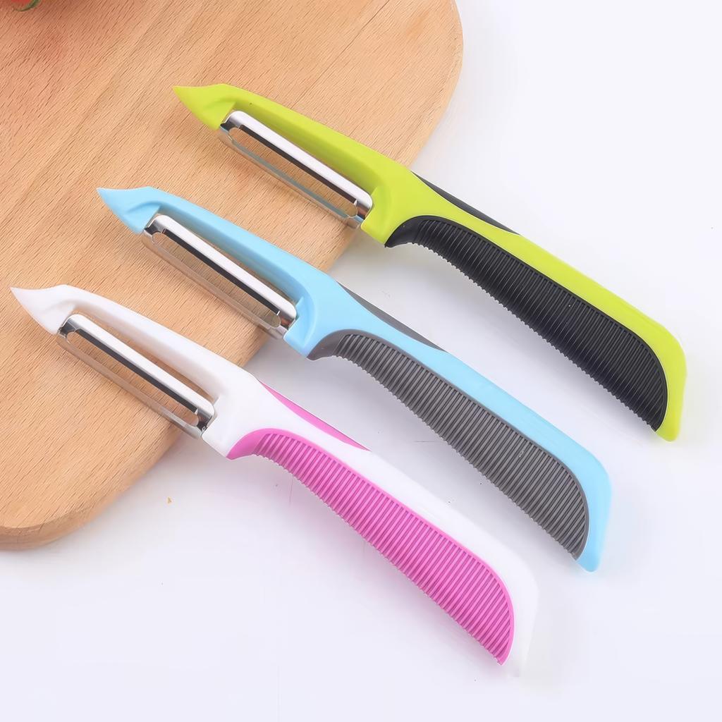 1/2 Piece Peeler Green, Reusable, Sturdy and Portable, Suitable for Peeling Fruits and Melons, Peeling Tools
