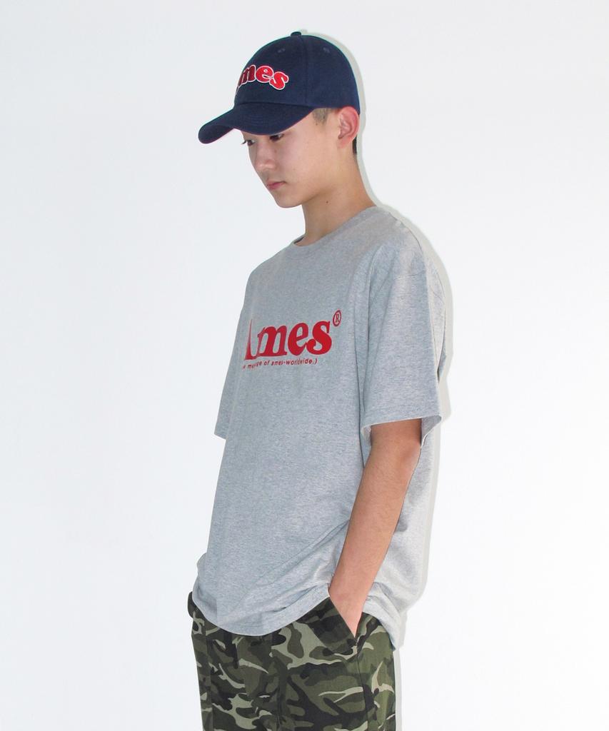 AMES-WORLDWIDE Basic Logo Tee Gray