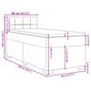 Box Spring Bed with Mattress Black 80x200 cm Velvet